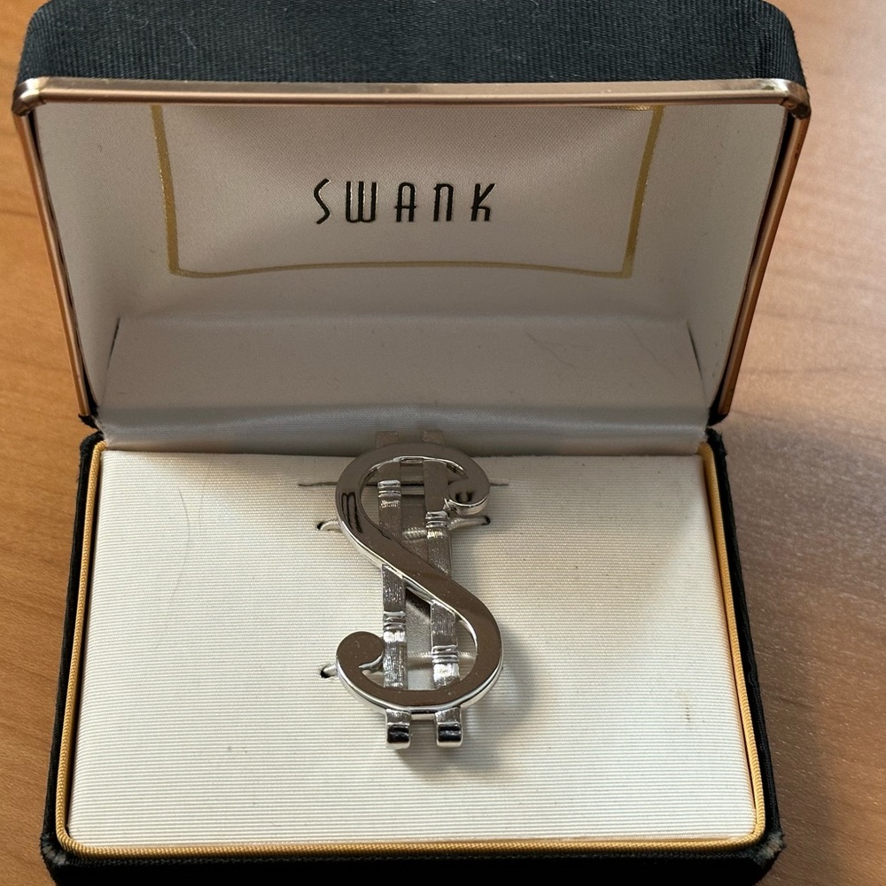 Vintage SWANK Dollar Sign Money Clip New